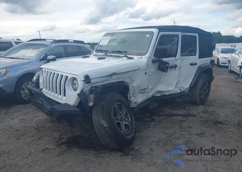 2019 Jeep Wrangler Unlimited Sport S 4X4 z USA, uszkodzony, nr VIN 1C4HJXDG7KW597096